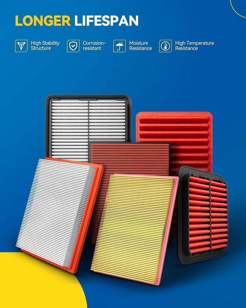 PHILTOP Engine air filter CA12778 2PC Replacement for Ford & Lincoln Models - Escape(2020-2023), Bronco Sport(2021-2023), Maverick(2022-2023), Corsair(2020-2023) - Image 5